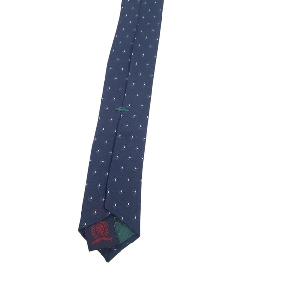 Tommy Hilfiger Men Tie Necktie Designer Luxury Two-Tone Red Blue Business Casual - Picture 7 of 12